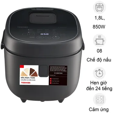 Nồi Cơm Điện Tử Toshiba RC-18DR4TVN(H) - 1.8 Lít - Xuất Xứ Thái Lan