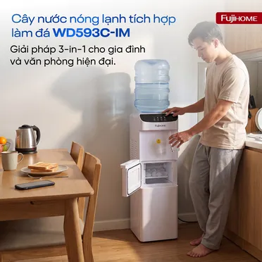 Máy Nóng Lạnh Tích Hợp Làm Đá Fujihome WD593C-IM 1