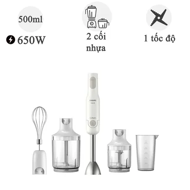 Máy xay sinh tố cầm tay Philips HR2537/00 650W