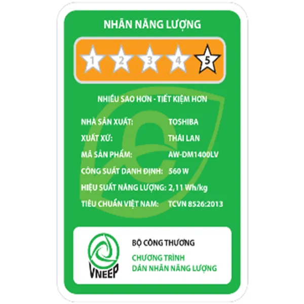 Máy Giặt Toshiba Inverter 13 Kg AW-DM1400LV(MK)