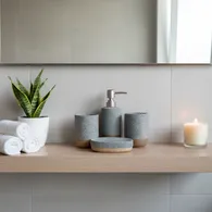 Bộ Phòng Tắm (4 món) ECOBS20253 Xám