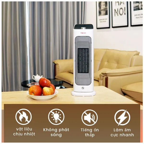 Quạt Sưởi Gốm Để Bàn Fujihome FH1000