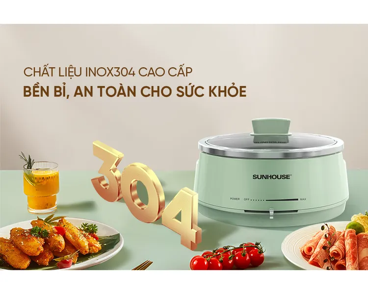 Nồi Lẩu Điện Sunhouse SHD4543 4 Lít