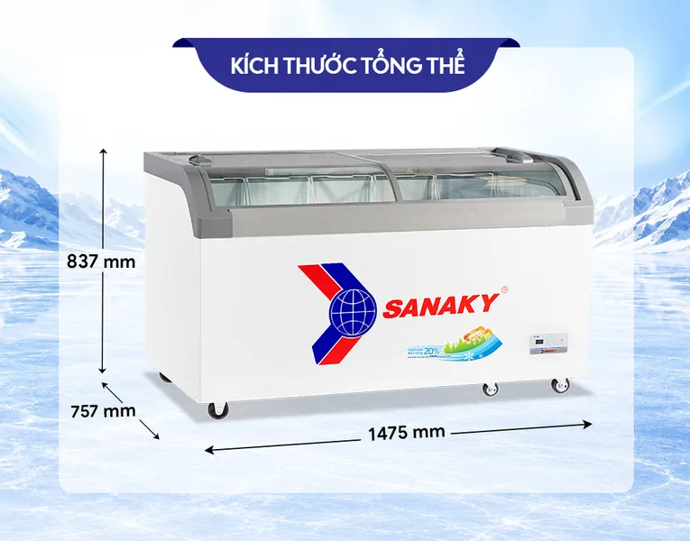 Tủ Đông Sanaky 500 Lít VH-888KA