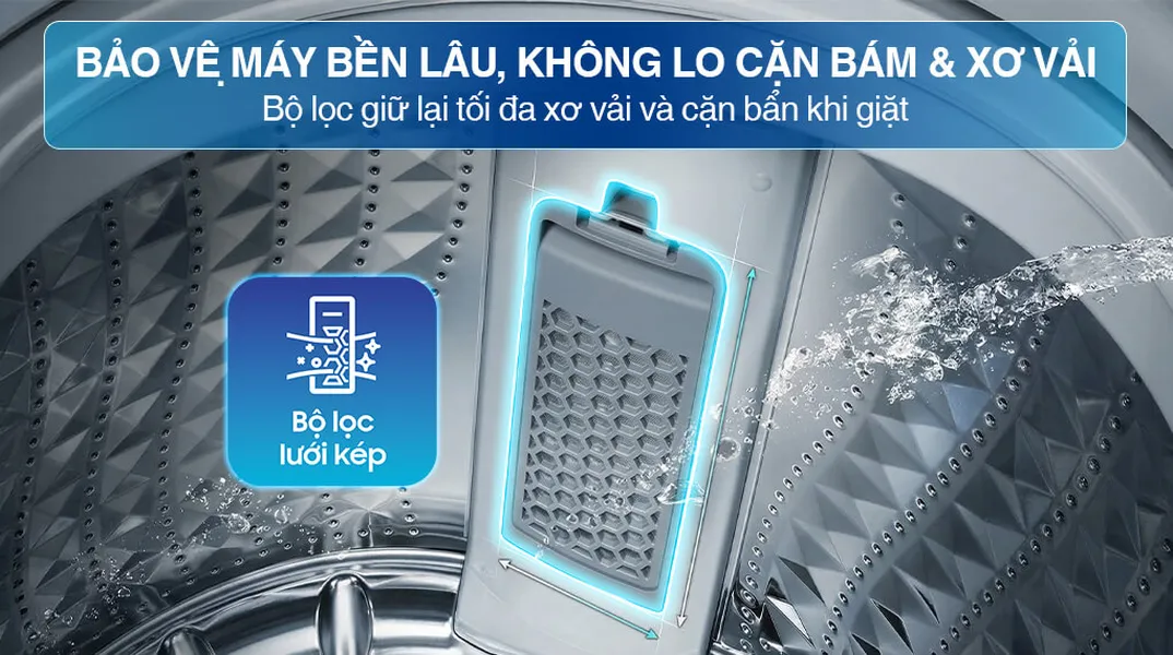 Máy Giặt Samsung Inverter 17 Kg WA40F17E7CSV