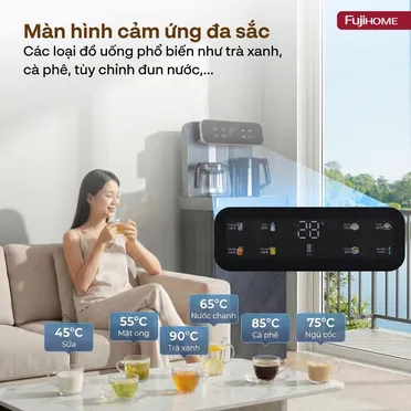 Cây Nước Nóng Lạnh Kết Hợp Bàn Pha Trà, Cafe Fujihome TB243AN 4