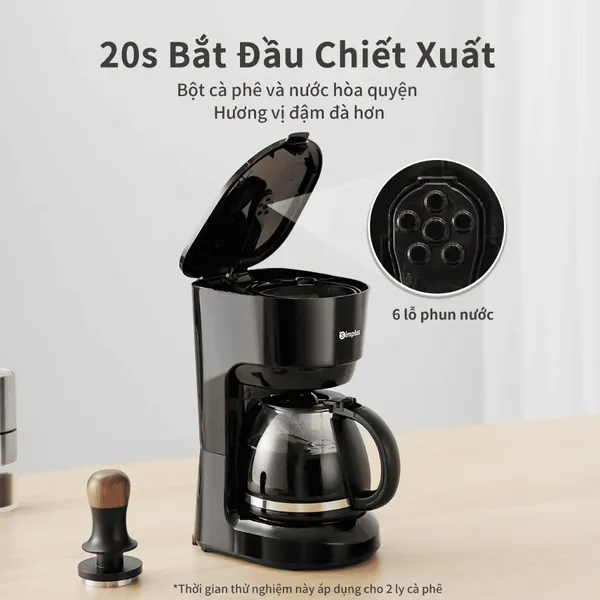 Máy Pha Cà Phê Phễu Lọc Kiểu Mỹ Simplus KFJH011BK00