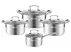 Bộ Nồi Inox Liền Khối Elmich Premium EL3100 Size 18,20,24 Quánh 16cm