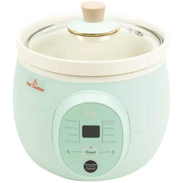Nồi Nấu Chậm Cho Bé Ăn Dặm Bear DDG-D20P1 - Hàng Quốc Tế - Bản Tiếng Anh