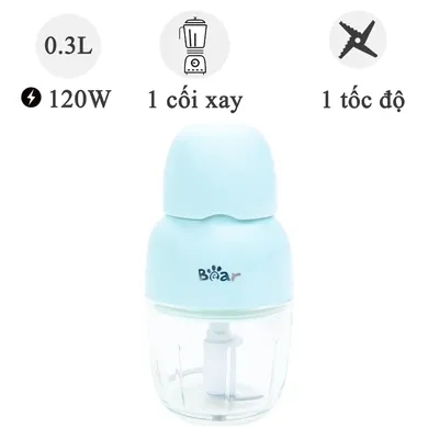 Máy Xay Thực Phẩm Bear QSJ-B01P1 - Hàng Quốc Tế - Bản Tiếng Anh