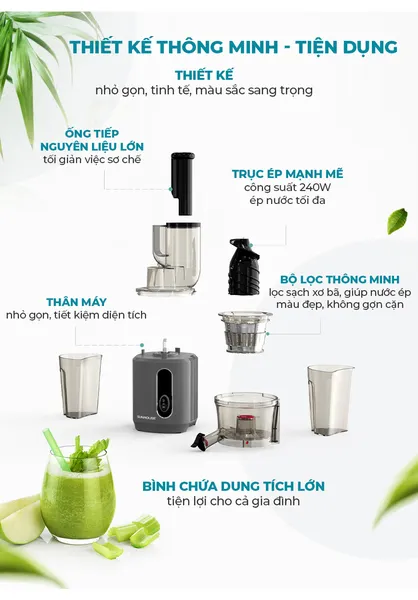 Máy Ép Chậm Sunhouse SHD5503