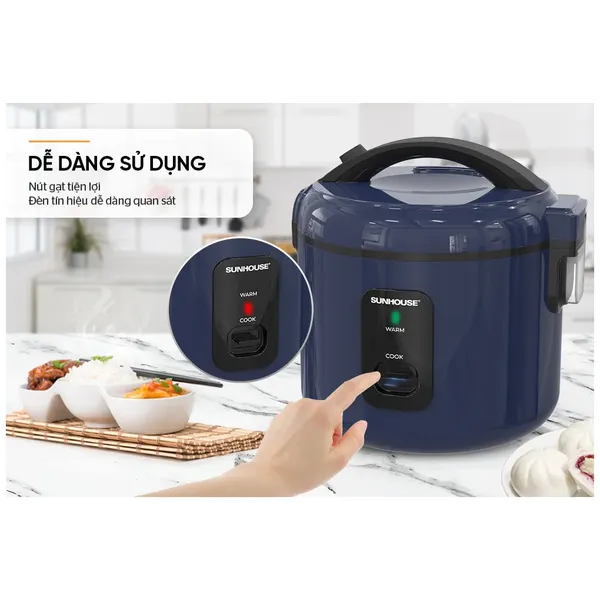 Nồi Cơm Điện Sunhouse SHD8213 1.2 Lít