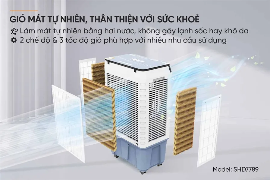 Máy Làm Mát Không Khí Sunhouse SHD7789