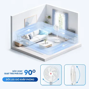 Quạt Đứng Điều Khiển Bằng Giọng Nói Masuto MSAirPro 8