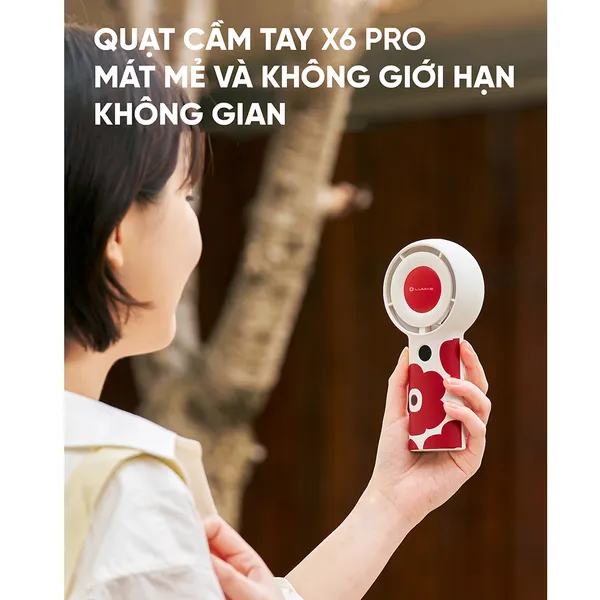 Quạt Cầm Tay Mini Lumias X6 PRO Màu Hồng