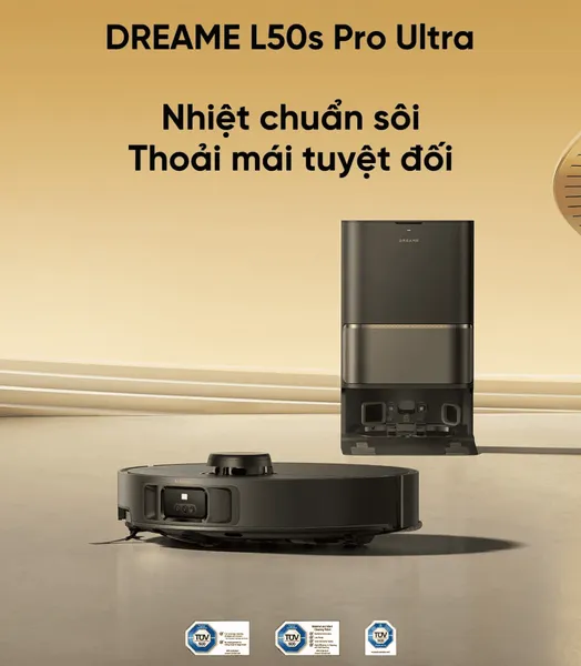 Robot Hút Bụi Lau Nhà Dreame L50s Pro Ultra Màu Đen