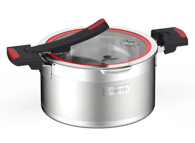 Bộ Nồi Inox Liền Khối Elmich Milano EL-8093 Size 16,18,22, Chảo 26cm