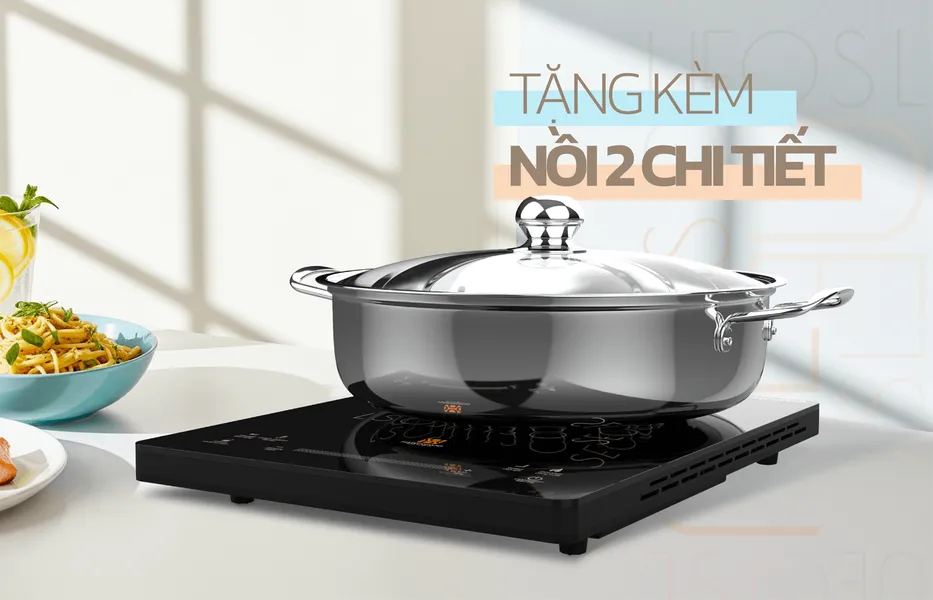 Bếp Điện Từ Đơn Kèm Nồi Lẩu Hawonkoo SEOUL-CEH-109-I
