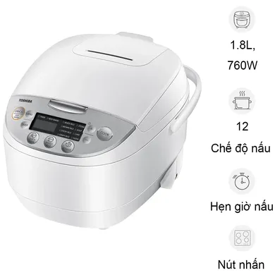 Nồi Cơm Điện Toshiba RC-18DH2PV(W) 1.8 Lít
