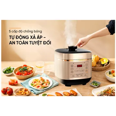Nồi Áp Suất Điện Tử Đa Năng 6 Lít Sunhouse Mama SHD1670 8