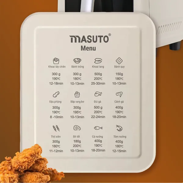 Nồi Chiên Không Dầu Masuto MSChef 6.0 Lít