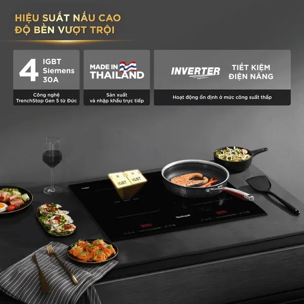 Bếp Từ Đôi BlueStone ICB-6949 5200W - Xuất Xứ Thái Lan