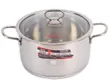Nồi inox cao cấp 3 đáy nắp kính Happycook Delux N16-DLGP 16 cm