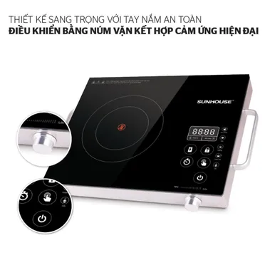 Bếp hồng ngoại đơn Sunhouse SHD6017 (EMC) 2000W 2