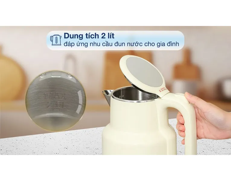 Bình Đun Siêu Tốc Bear KE-5H20B16 2.0 Lít