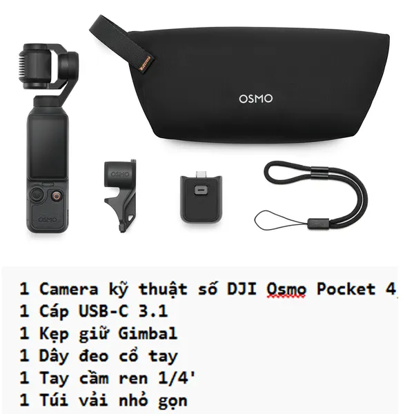 Camera Kỹ Thuật Số DJI Osmo Pocket 4 Standard Combo