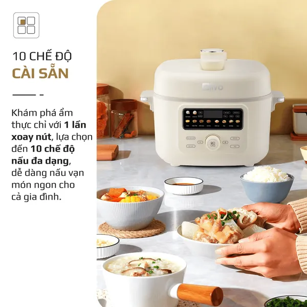 Nồi Áp Suất Điện Đa Năng Olivo PC40 4 Lít