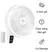 Quạt Treo Tefal Turbo Silence Plus VH687690 - Trắng Cánh Trắng