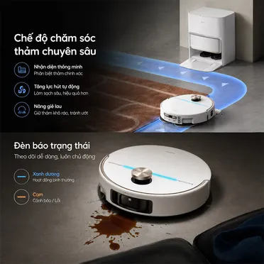 Robot Hút Bụi Lau Nhà Mova V70 Ultra Màu Đen 4