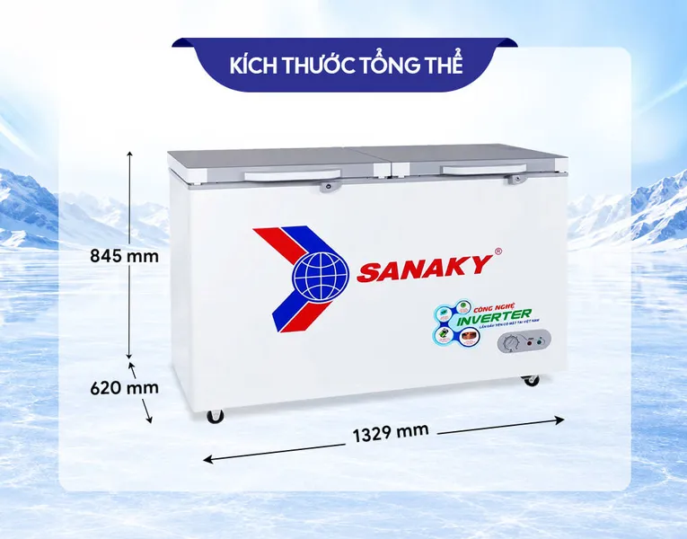 Tủ Đông Sanaky Inverter 305 Lít VH-4099A4K