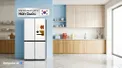 Tủ Lạnh Samsung Inverter 636 Lít Bespoke RF65DB990012SV Trắng Thạch Anh