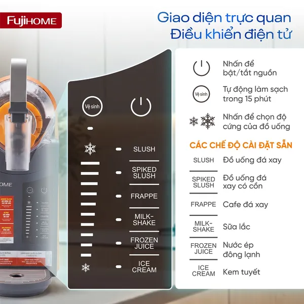 Máy Làm Đồ Uống Đá Xay Fujihome SIM15