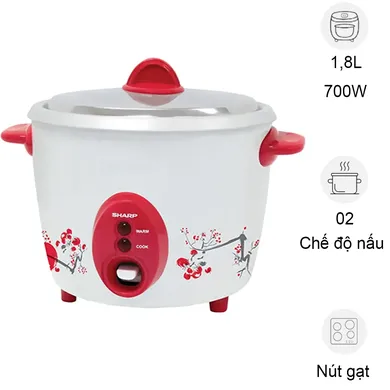 Nồi Cơm Điện Sharp KSH-D18V 1.8 Lít Xuất Xứ Thái Lan