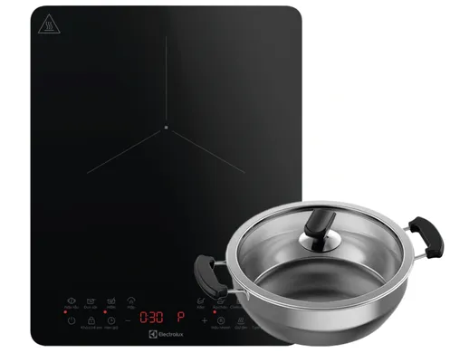 Bếp Điện Từ Đơn Electrolux ETIS457CGB 2100W (Tặng Kèm Nồi)