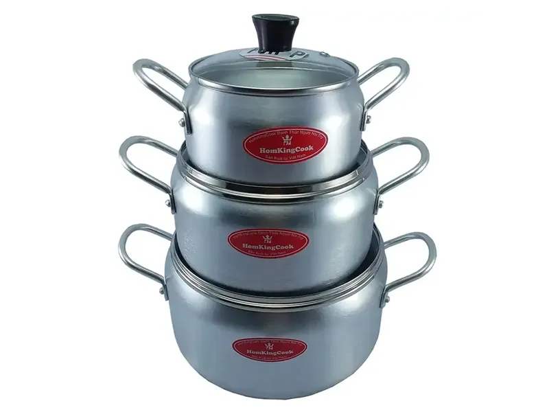 Bộ nồi 3 món King Cook HT06KC 16-20-24 cm