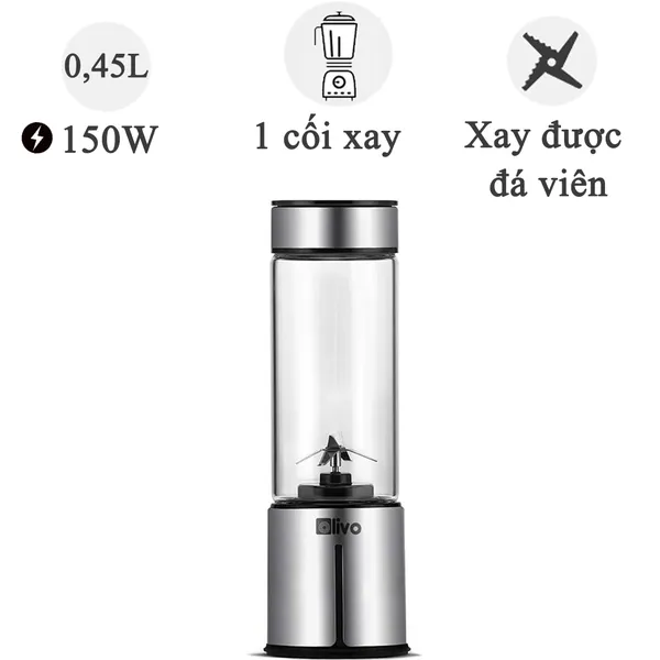 Máy Xay Sinh Tố Cầm Tay Olivo PB01