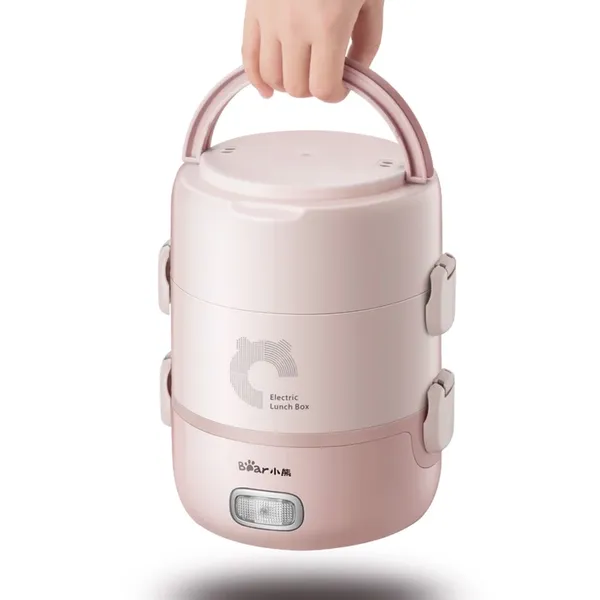 Hộp Cơm Điện Cầm Tay Bear DFH-B20S6 2 Lít - Hàng Quốc Tế - Bản Tiếng Anh