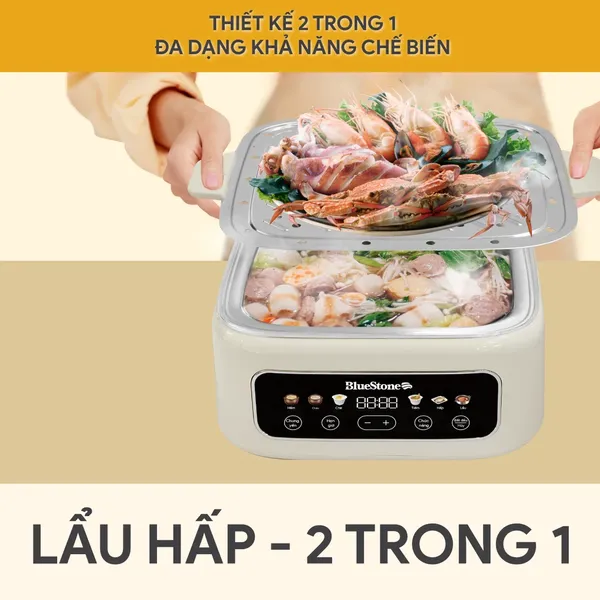Nồi Hấp Đa Năng BlueStone MPB-7238 17 Lít