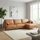 Sofa L (góc trái) Marco EM1003 319cm Nâu cam