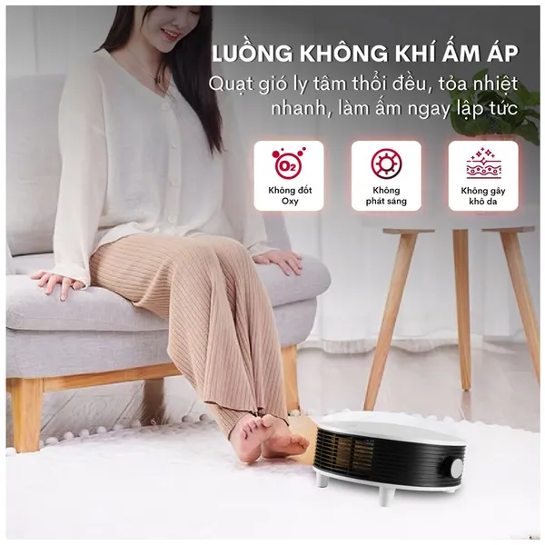 Quạt Sưởi Treo Tường Nhà Tắm Fujihome FHB5000