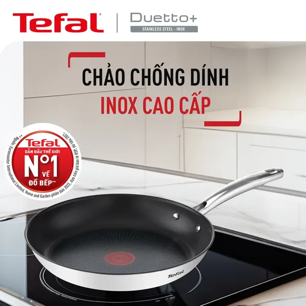 Chảo Chiên Inox Cao Cấp Tefal Duetto Plus 28cm