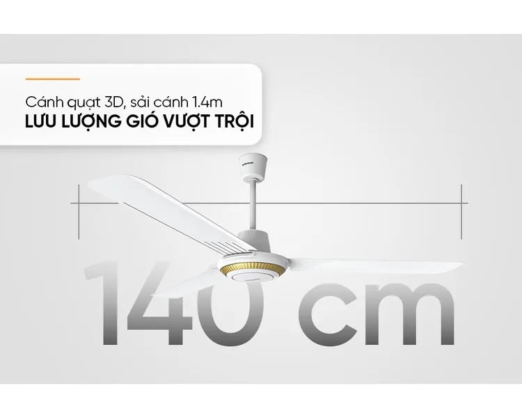 Quạt Trần 3 Cánh Sunhouse SHD7659 75W