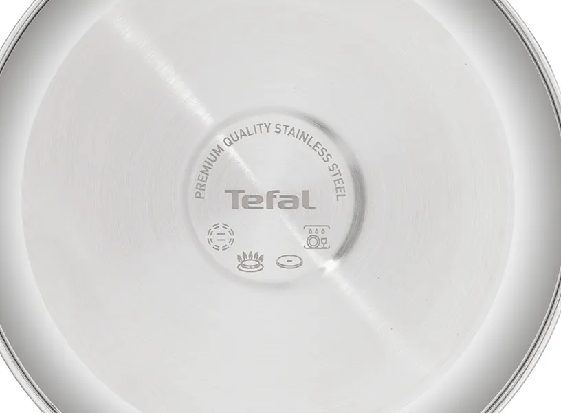 Quánh Inox Liền Khối Có Nắp Tefal Starter E3252295 - 16cm