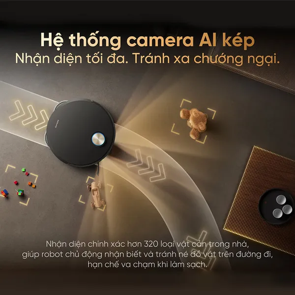 Robot Hút Bụi Lau Nhà Dreame X60 Ultra Extreme Màu Đen