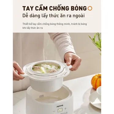 Nồi Nấu Chậm Cho Bé Ăn Dặm Joyoung JSC-107 1.0 Lít 16