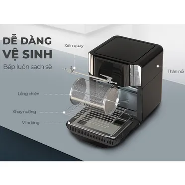 Nồi Chiên Không Dầu SUNHOUSE SHD4088 15 Lít 2